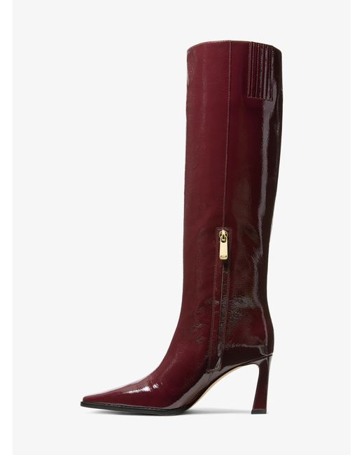 MICHAEL Michael Kors Red Darrah Patent Leather Boot
