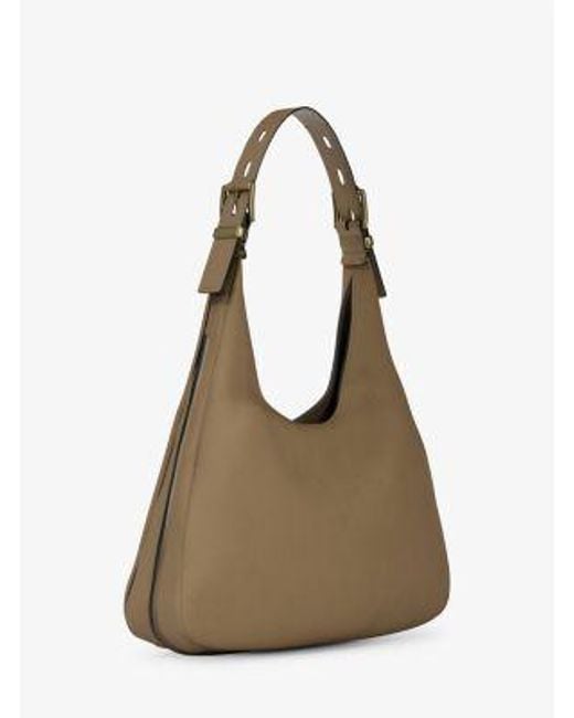 Michael Kors Natural Nolita Large Nubuck Hobo Shoulder Bag