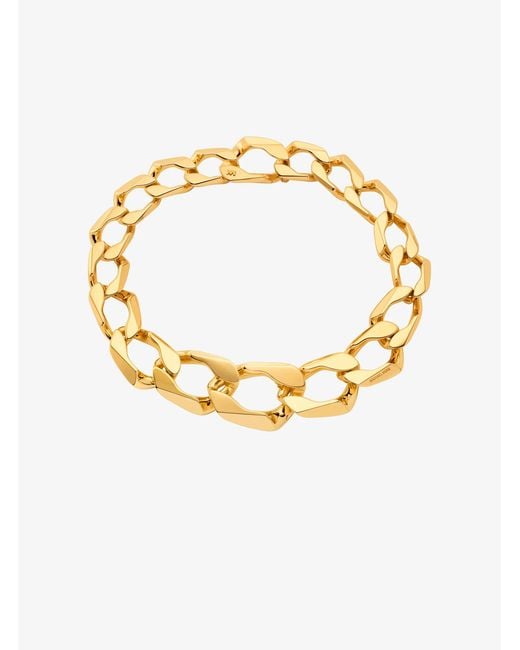 Michael Kors Metallic Precious-Metal Plated Brass Curb Link Necklace