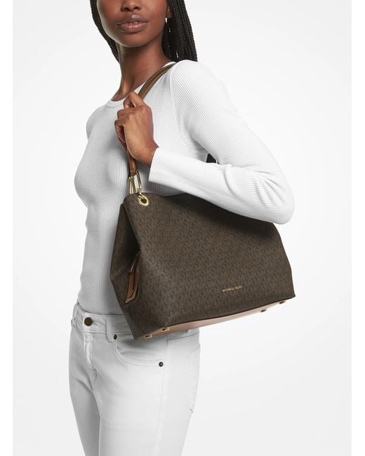 MICHAEL Michael Kors Multicolor Mk Kensington Large Signature Logo Tote Bag