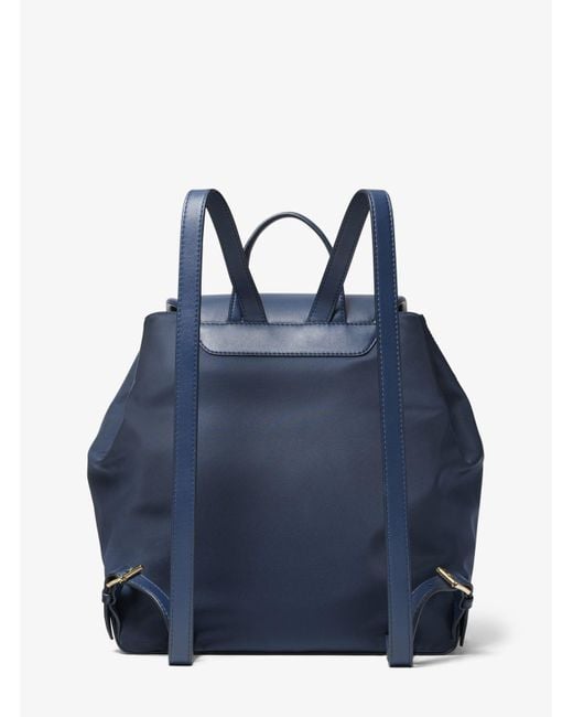 MICHAEL Michael Kors Blue Mk Cara Large Nylon Backpack