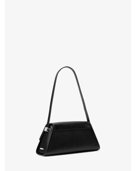 Michael Kors Black Mk Ludlow Medium Leather Shoulder Bag