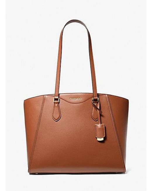 Michael Kors Brown Taryn Large Leather Tote Bag