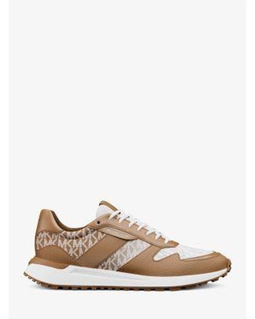 Michael Kors White Dax Ombré Signature Logo Trainer for men
