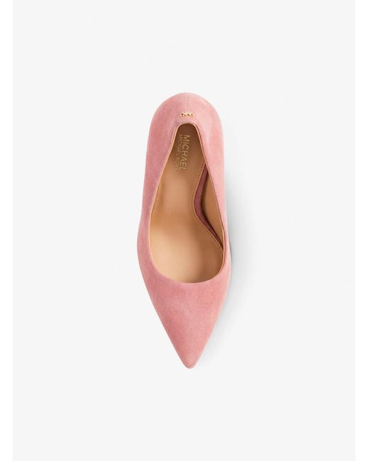 Michael Kors Pink Amara Suede Pump