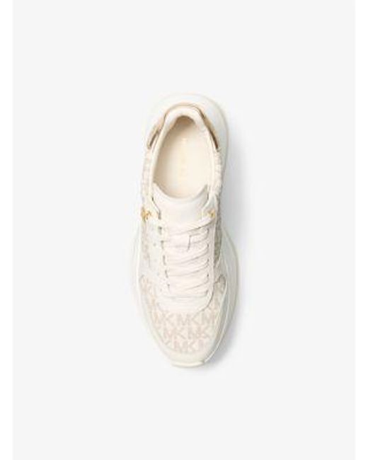 Mk Basket Arla En Cuir Et Daim MICHAEL Michael Kors en coloris White