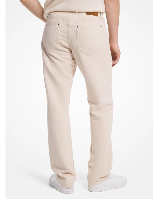 Michael Kors Natural Mk Finn Straight-Fit Stretch Denim Jeans for men
