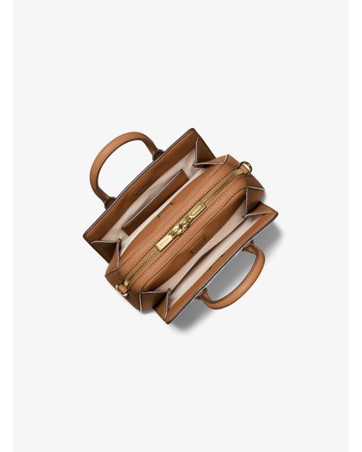 Michael Kors Natural Mk Laila Extra-Small Signature Logo Crossbody Bag