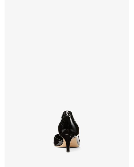 MICHAEL Michael Kors White Mk Elyse Patent Leather Pump