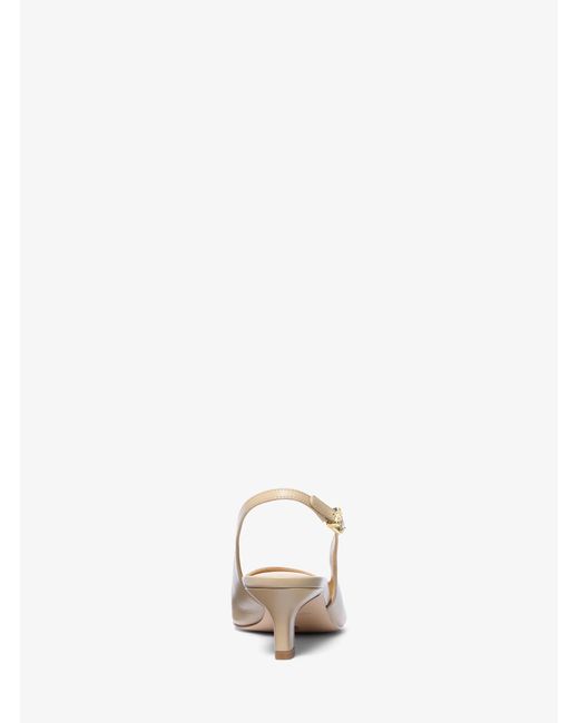 MICHAEL Michael Kors Natural Mk Amara Leather Slingback Pump