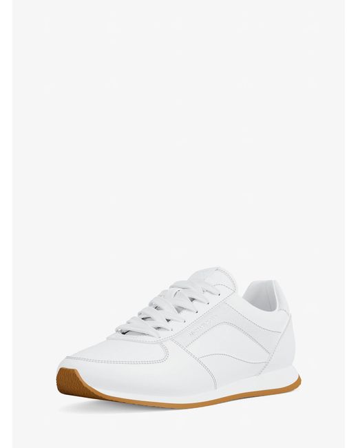 MICHAEL Michael Kors White Mk Cindy Smooth Trainer