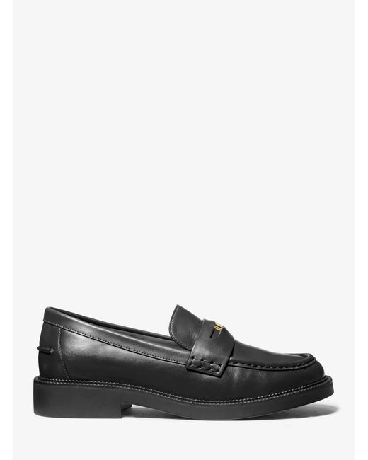 MICHAEL Michael Kors White Mk Eden Leather Loafer