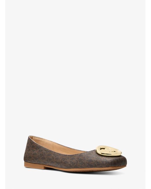 Mk Ballerine Milan En Daim MICHAEL Michael Kors en coloris White