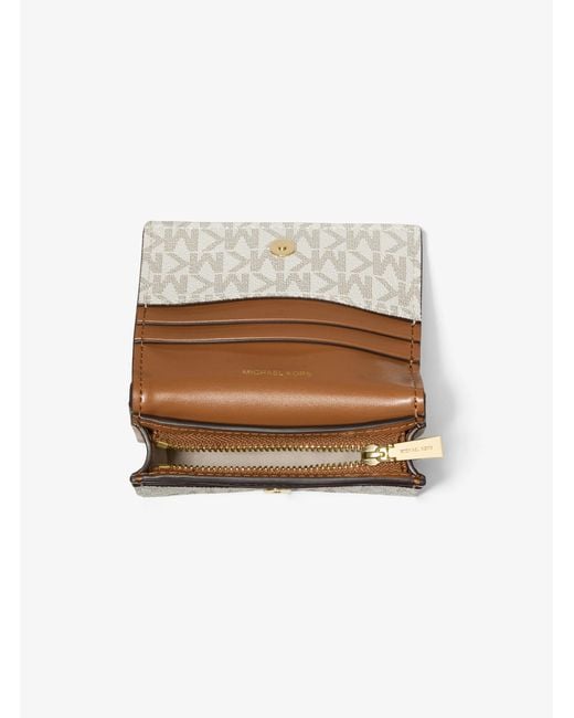 Michael Kors White Hamilton Moderne Small Signature Logo Wallet