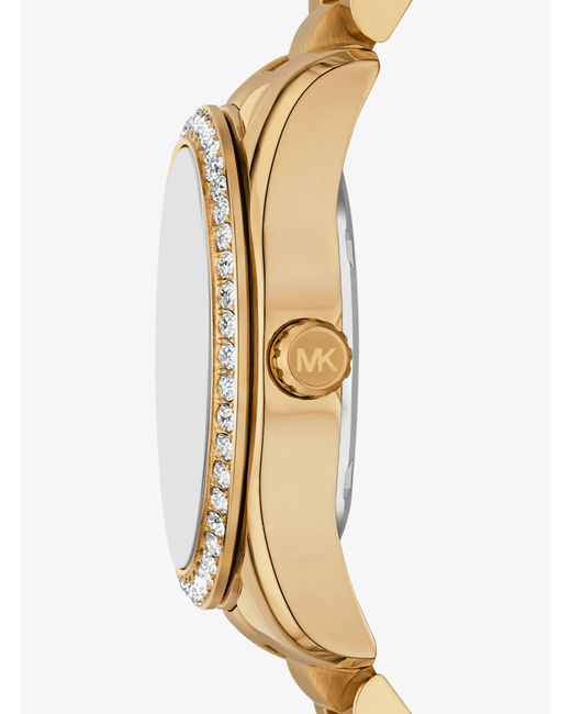 Michael Kors Metallic Mk Mini Lexington Pavé-Tone Watch