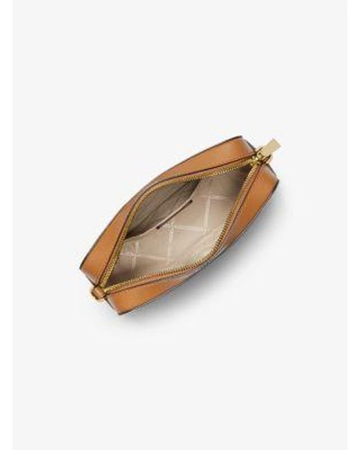 Mk Borsa A Tracolla Jet Set Media Con Logo di MICHAEL Michael Kors in Natural