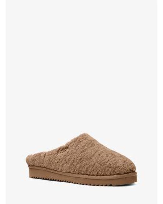 Michael Kors Brown Seb Faux Shearling Slipper for men