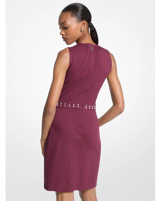 MICHAEL Michael Kors Purple Studded Mini Dress