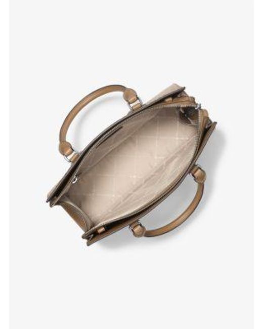 Michael Kors Natural Sheila Medium Ombré Signature Logo Satchel