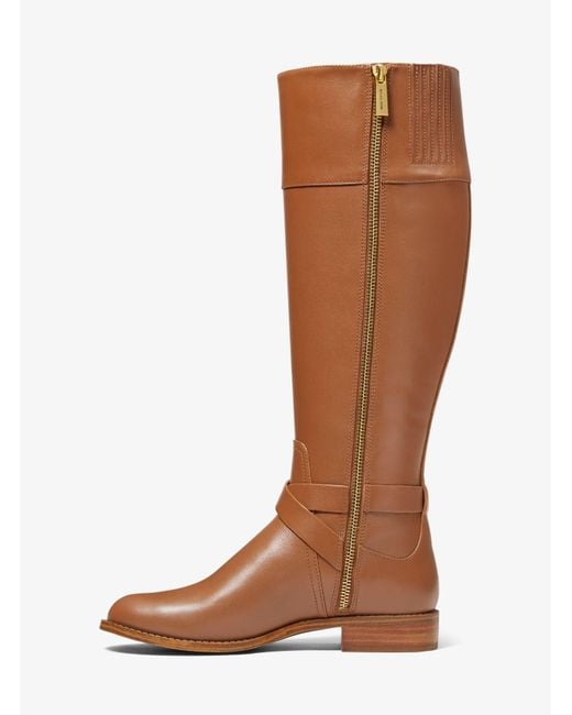 michael kors kincaid leather riding boot
