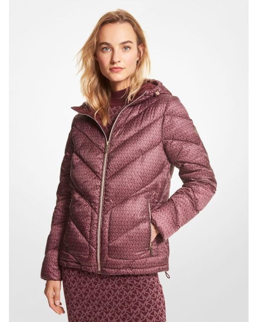 Michael michael kors quilted satin shop puffer