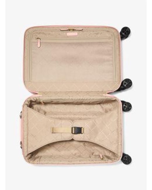 Michael Kors Pink Jet Set Travel Small Signature Logo Suitcase