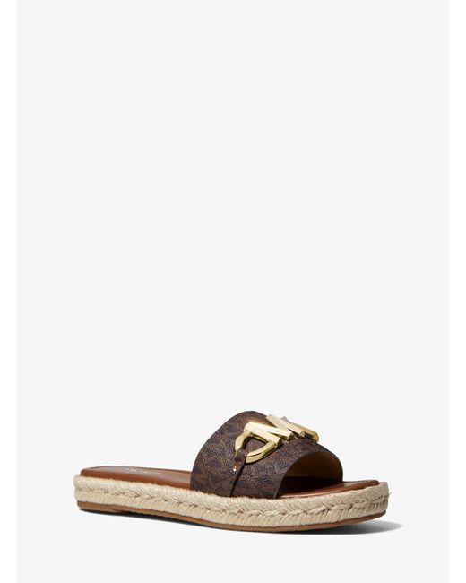 Michael kors embellished slides deals