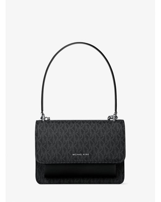 Mkbandolera Claire Pequeña Con Logotipo MICHAEL Michael Kors de color Black