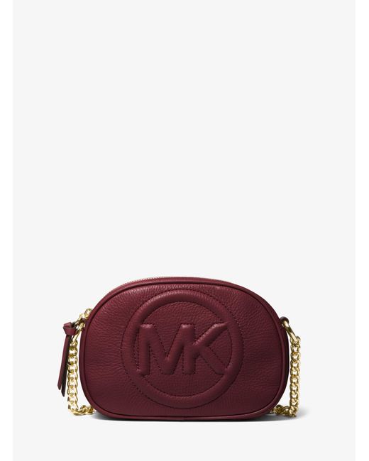 brynn small pebbled leather crossbody bag