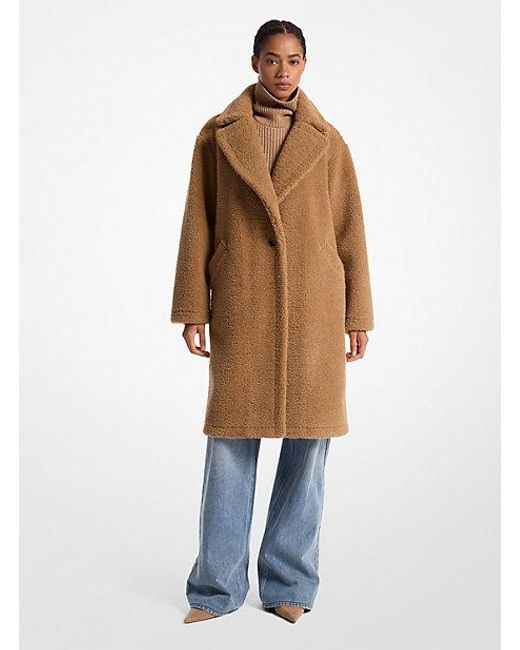 Michael kors teddy coat top