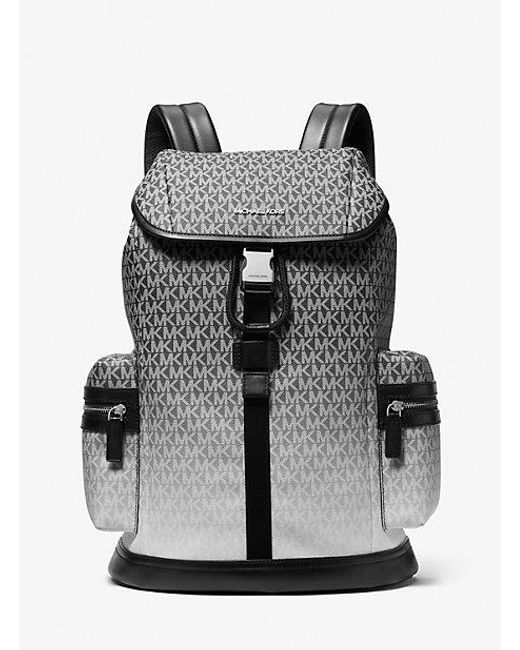 Michael Kors Gray Cooper Ombré Logo Utility Backpack for men