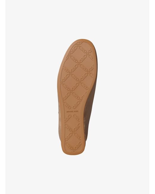 Michael Kors Natural Cady Suede Mule