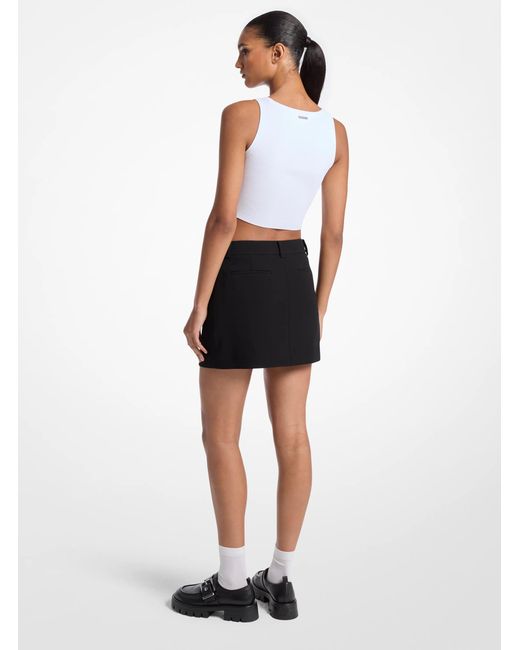 MICHAEL Michael Kors Black Crepe Mini Skirt