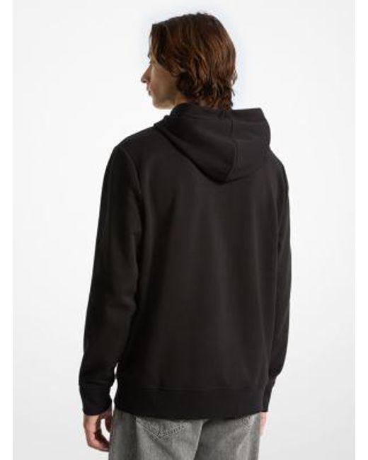 Michael Kors Black Logo Cotton Blend Hoodie for men