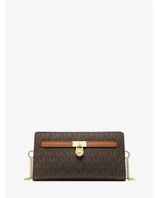 Michael Kors White Hamilton Moderne Extra-Small Signature Logo Convertible Crossbody Bag