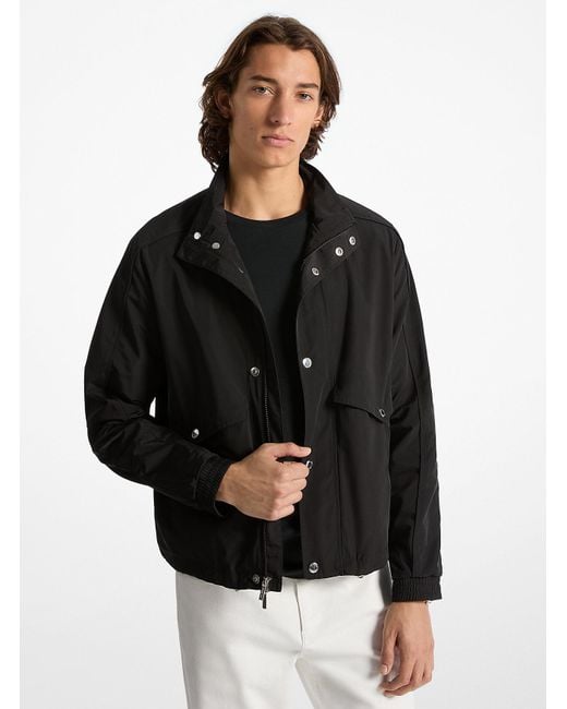 Mk Giacca A Vento Resistente All'Acqua di Michael Kors in Black da Uomo