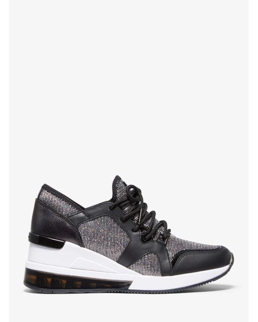 michael michael kors liv bubble trainer sneakers