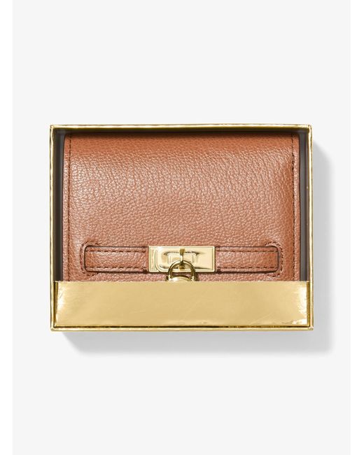 MICHAEL Michael Kors White Mk Hamilton Moderne Small Leather Wallet