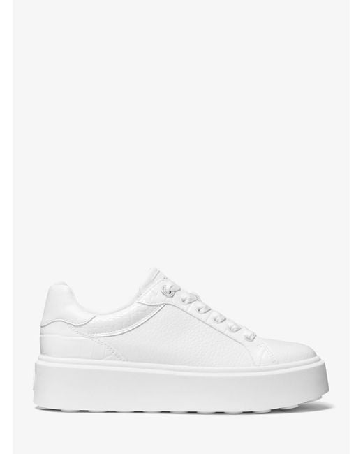 Michael Kors White Romey Platform Sneaker