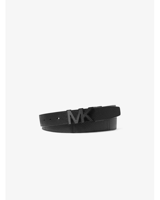Michael Kors White Reversible Leather Belt for men
