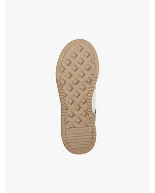 Michael Kors White Lexi Mixed-Media Sneaker
