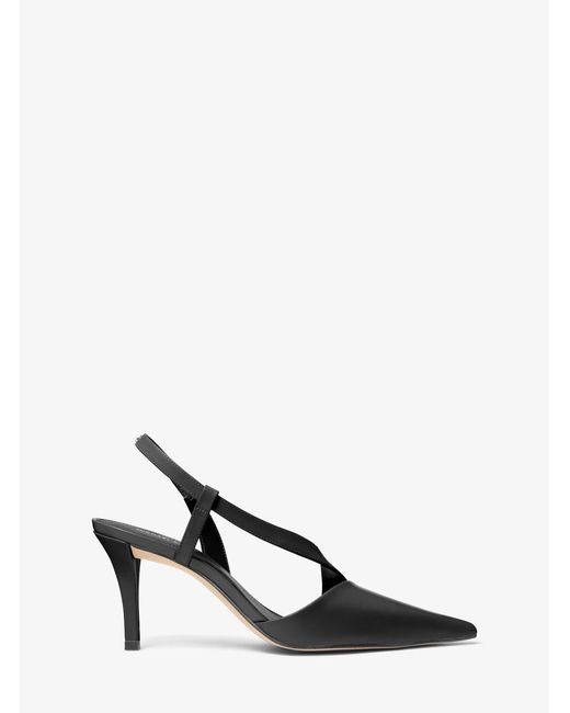 MICHAEL Michael Kors White Mk Jaida Leather Pump