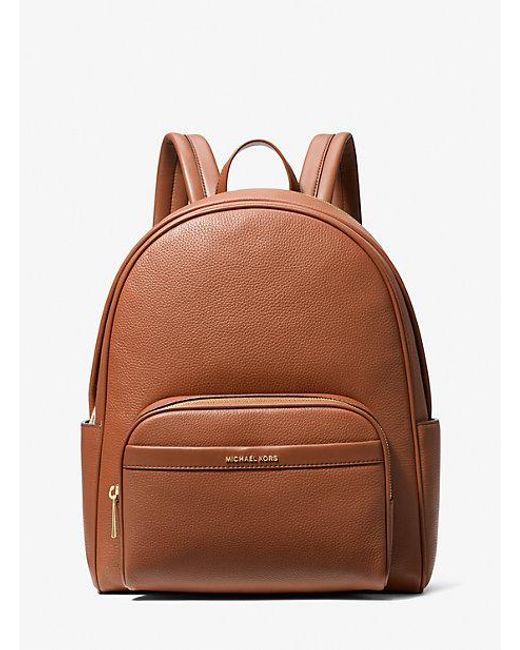 MICHAEL Michael Kors Brown Mk Bex Large Pebbled Leather Backpack