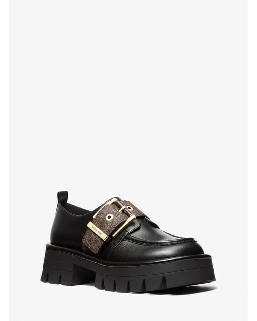 Mk Mocassin Colby En Cuir Avec Bride À Logo Signature MICHAEL Michael Kors en coloris Black