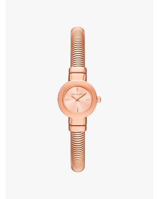 Michael Kors White Mk Mini Gramercy-Tone Watch