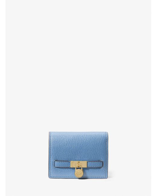 Michael Kors Blue Hamilton Small Compact Wallet