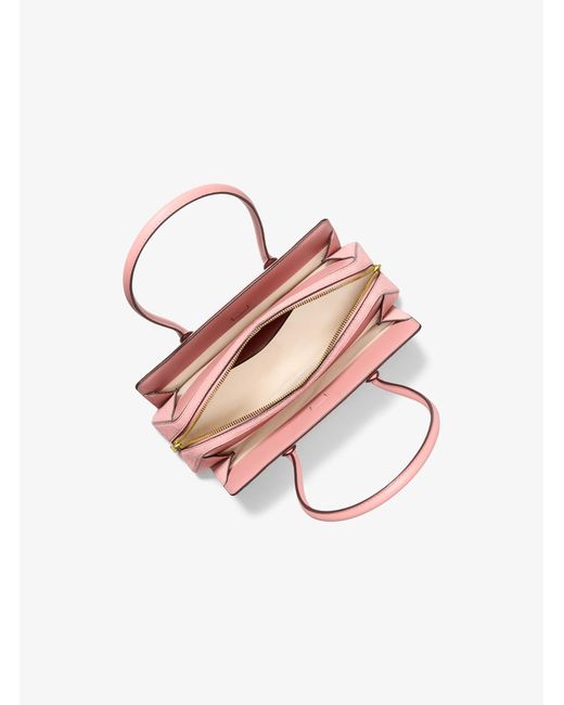 MICHAEL Michael Kors Pink Laila Small Suede Shoulder Bag