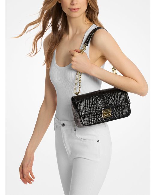 Mk Borsa A Spalla Tribeca Grande di MICHAEL Michael Kors in Black