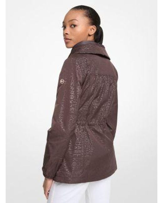 Michael Kors Brown Logo Anorak