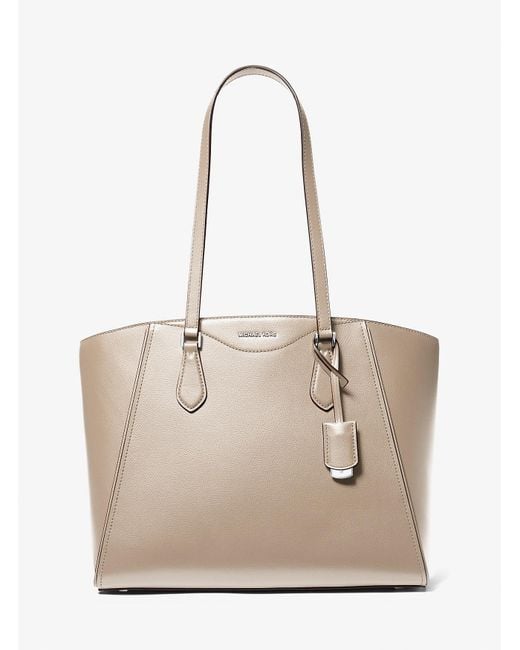 MICHAEL Michael Kors Natural Mk Taryn Large Leather Tote Bag